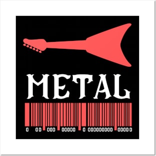 Metal Guitar Posters and Art